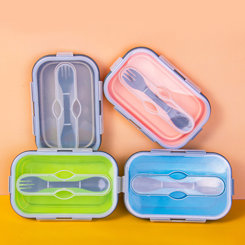 Meal Prep Lunch Boxes - Sano Portatile Pieghevole Contenitore di Alimento