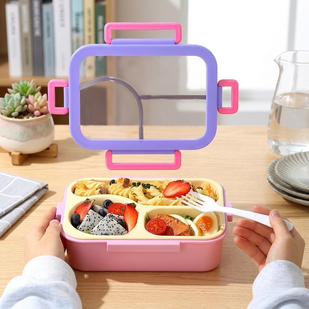 Meal Prep Lunch Boxes - Contenitore per Pranzo in Acciaio Inox