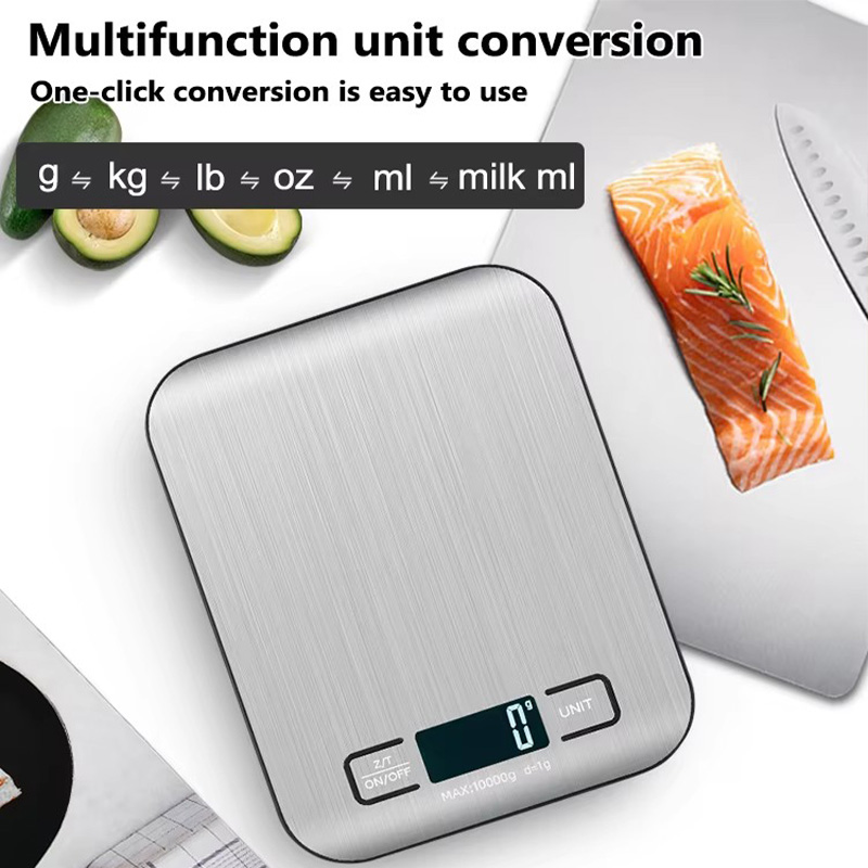 Portion Scale Digital - Bilancia da cucina con display LCD,