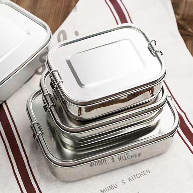 Meal Prep Lunch Boxes - Lunch Box quadrato in acciaio inossidabile