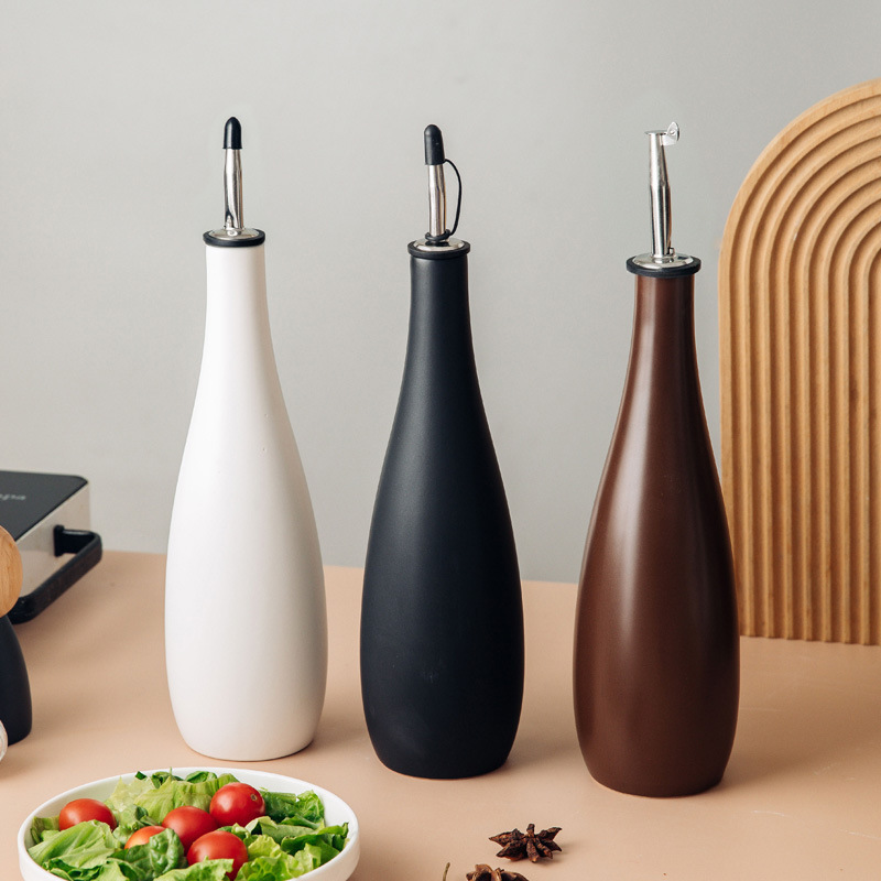 Herb Keeper Bottle - Pentola per olio in ceramica, bottiglia