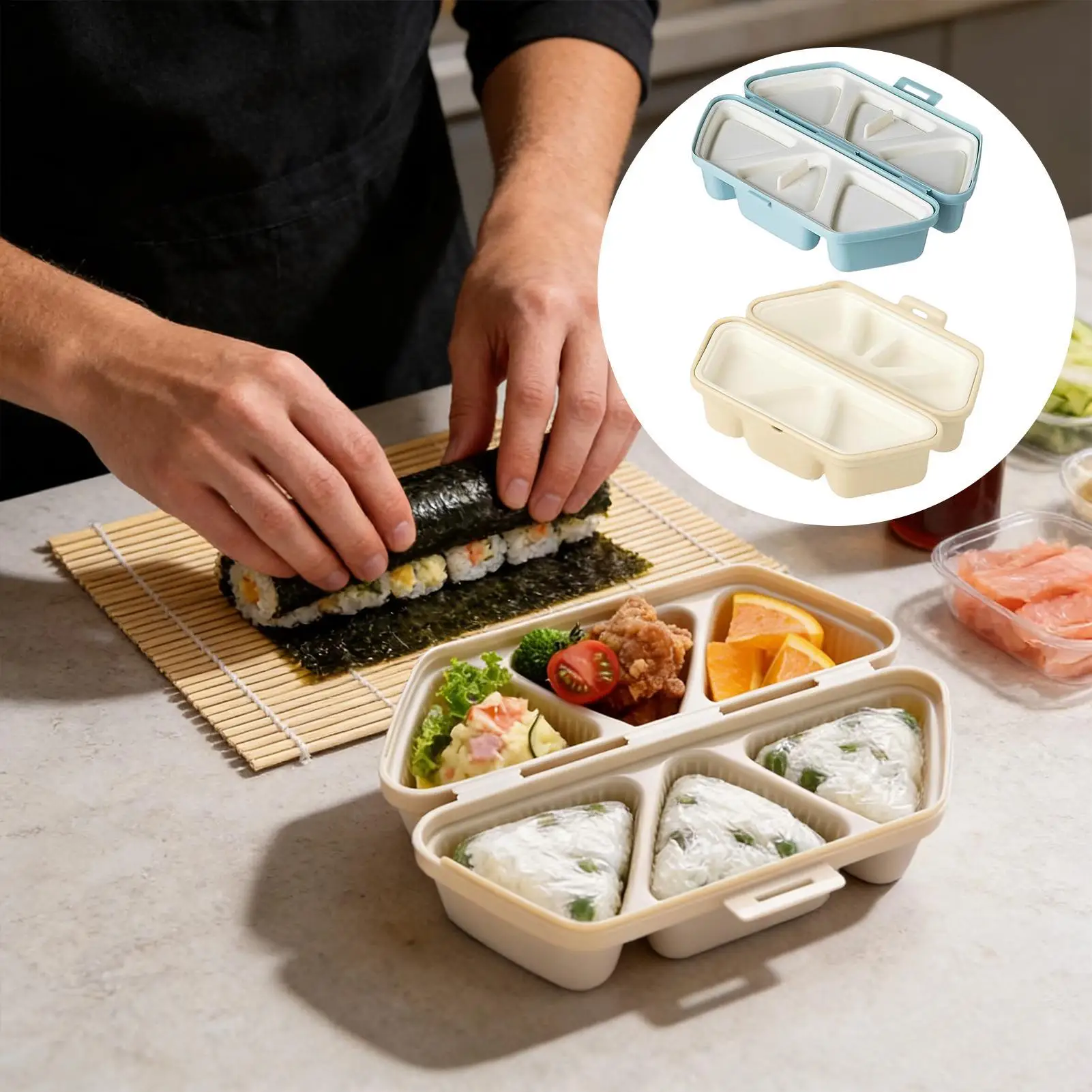 Meal Prep With Rice - Stampo per Sushi a 6 Cavità,
