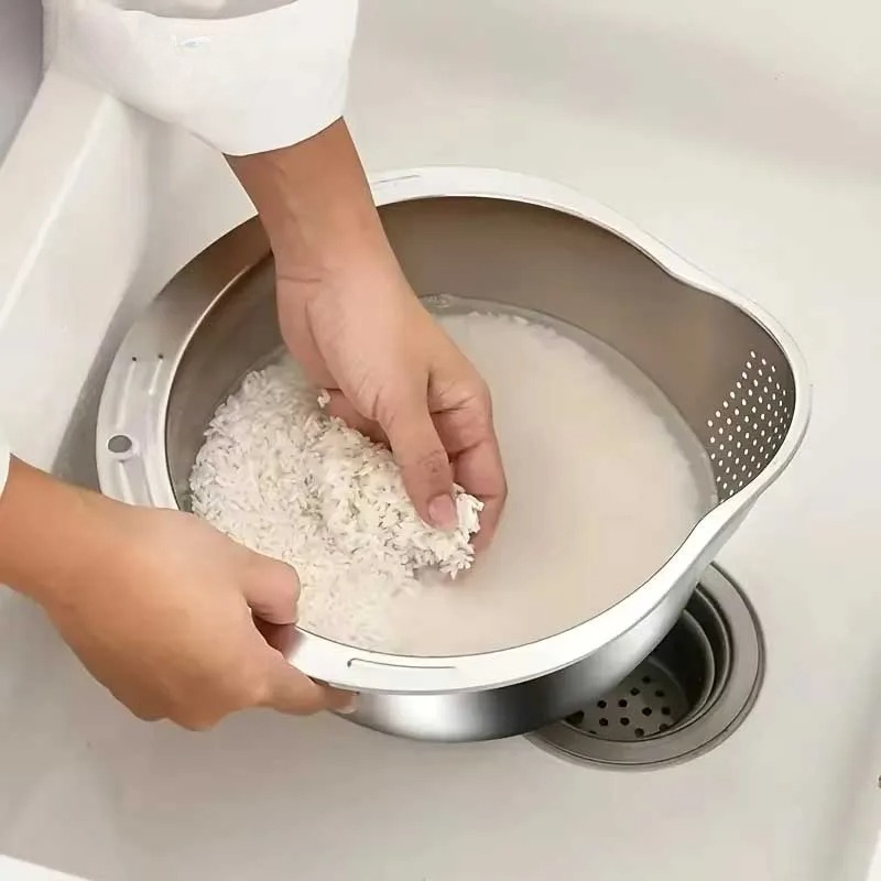 Ciotola Scolapasta in Acciaio  - Meal Prep With Rice recensione e prezzo