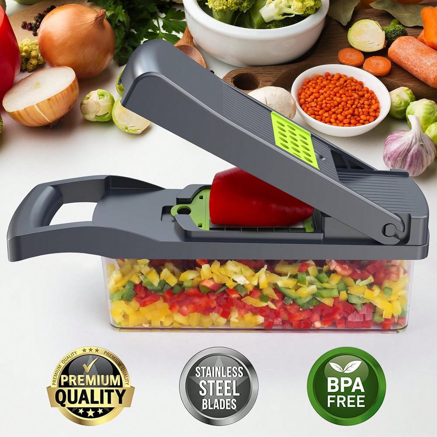 Tritatutto Multifunzione 15-in - Mandoline Slicer Guard recensione e prezzo